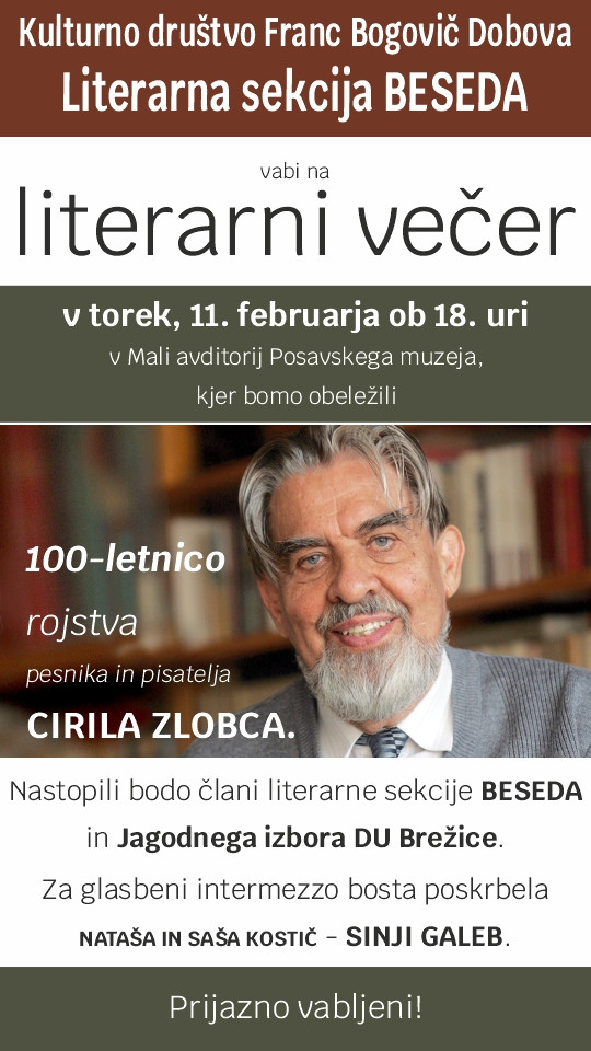 Literarni večer - Ciril Zlobec