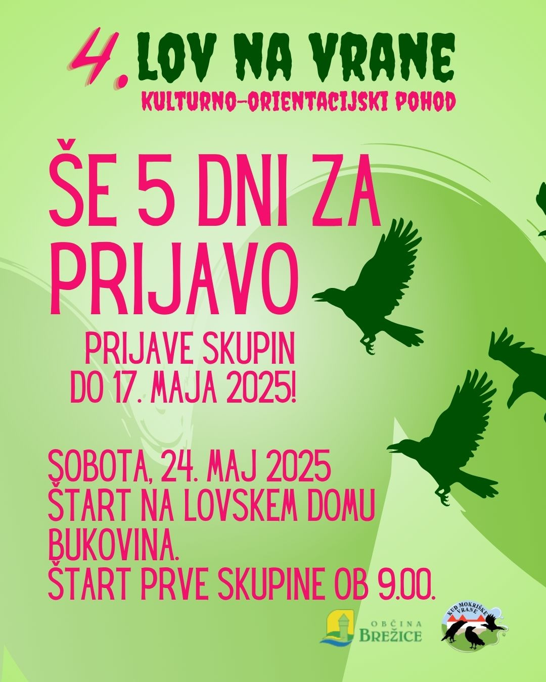 Lov na vrane 2025 - kulturno orientacijski pohod