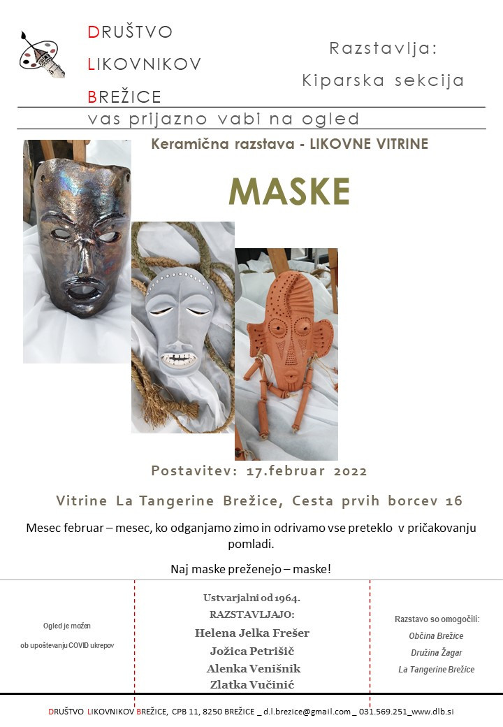 MASKE - keramična razstava