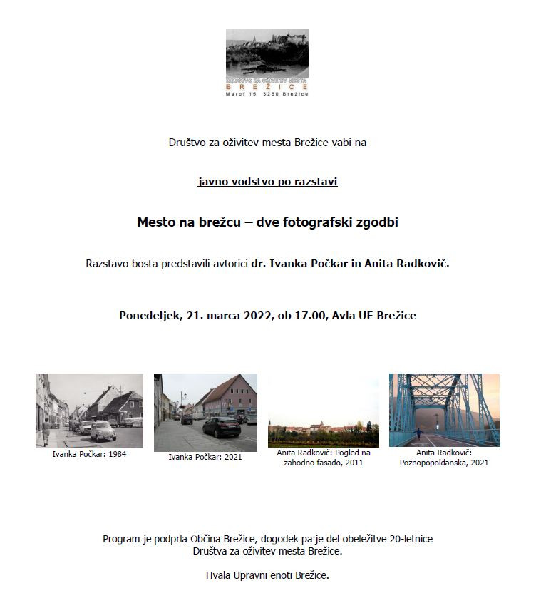 Mesto na Brežcu - razstava z javnim vodenjem