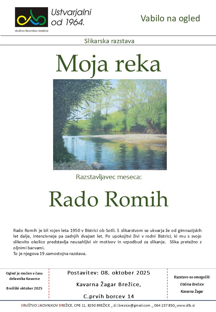 Moja reka - slikarska razstava Rada Romiha