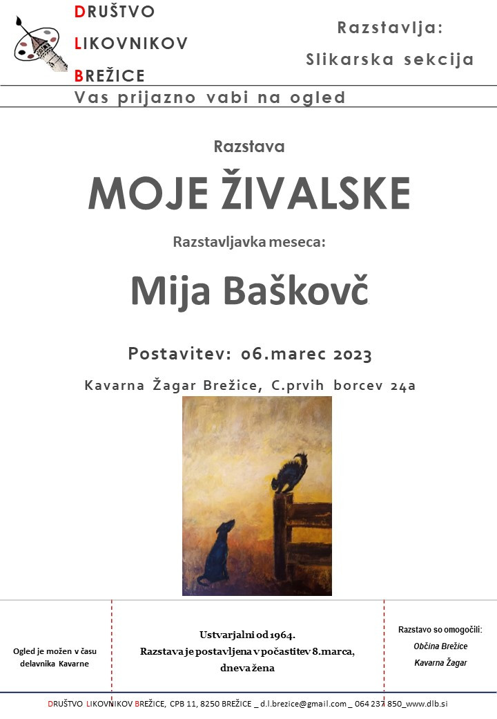 Moje živalske - razstava