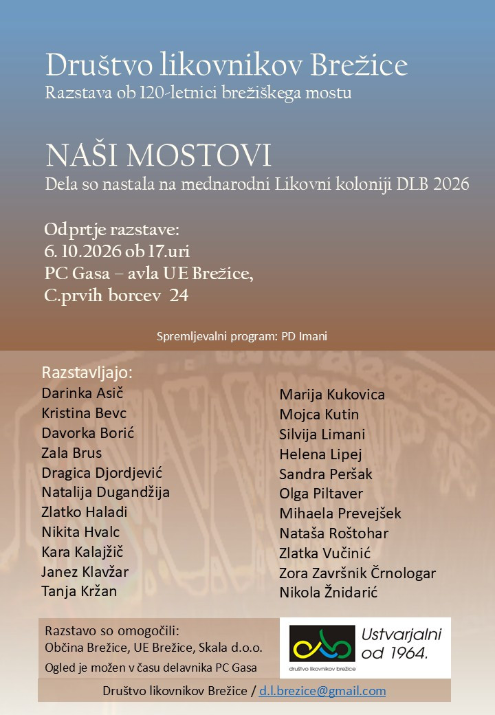 Naši mostovi - Razstava ob 120-letnici brežiškega mostu