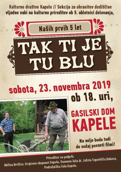 Naših prvih 5 let - Tak ti je tu blu