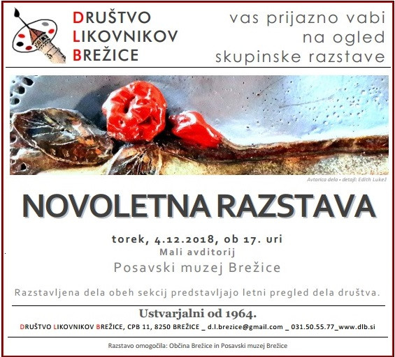 Novoletna razstava Društva likovnikov 2018