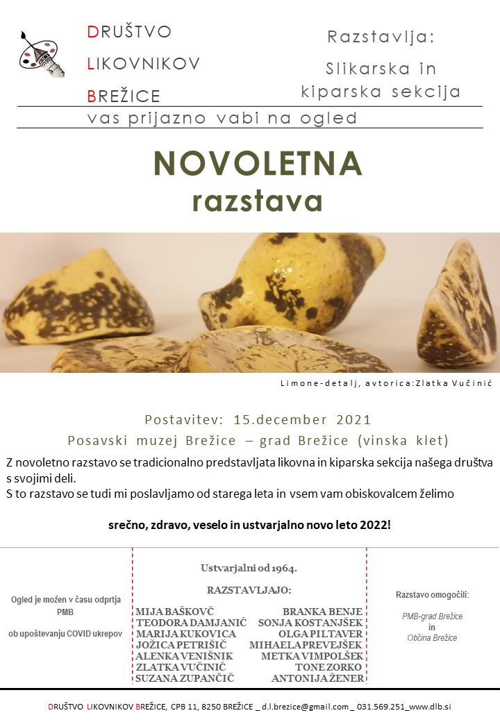 Novoletna razstava Društva likovnikov Brežice