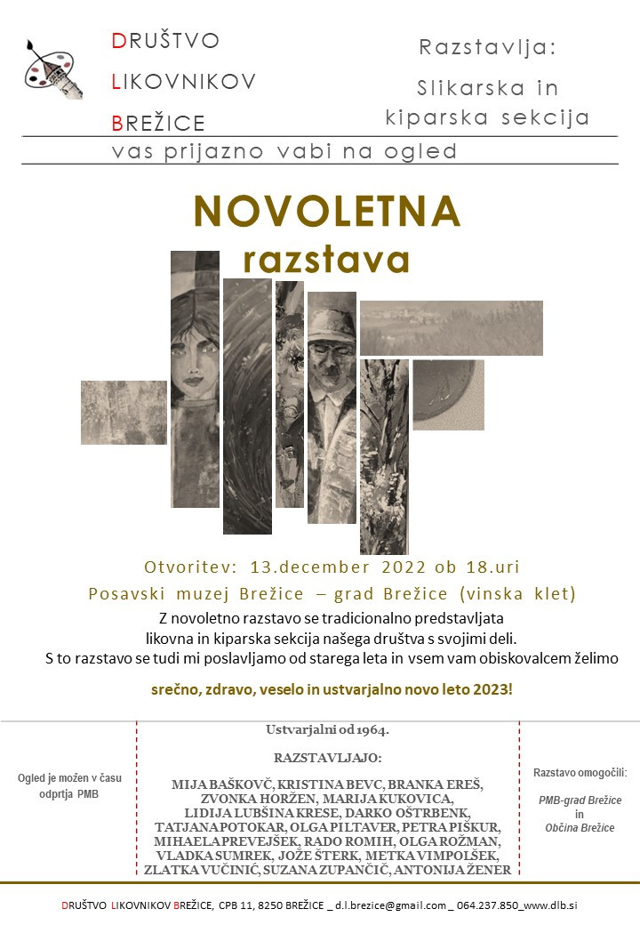 Novoletna razstava Društva likovnikov Brežice