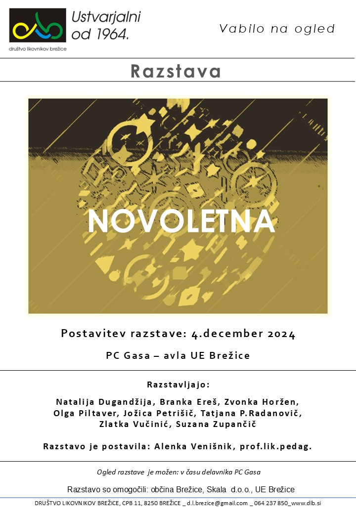 Novoletna razstava Društva likovnikov Brežice