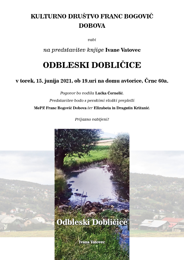 Odbleski Dobličice - predstavitev knjige Ivane Vatovec