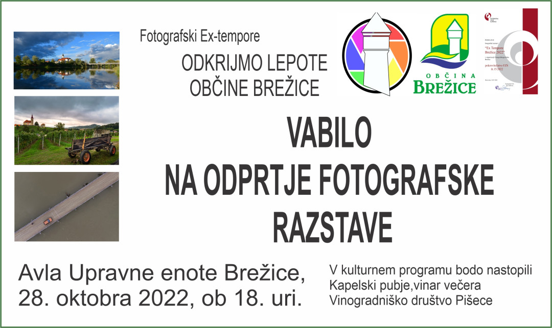 Odprtje fotografakse razstave fotografskega ex-temporea