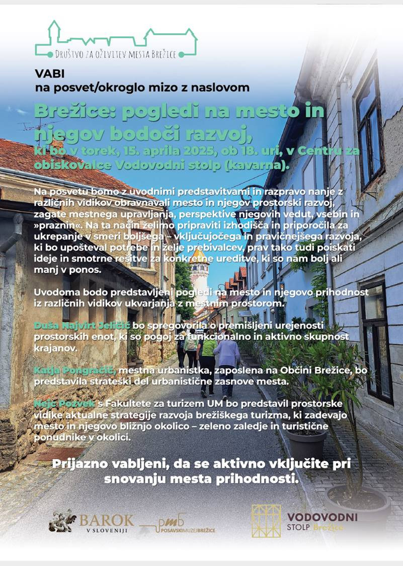 Okrogla miza - Brežice: pogledi na mesto in njegov bodoči razvoj
