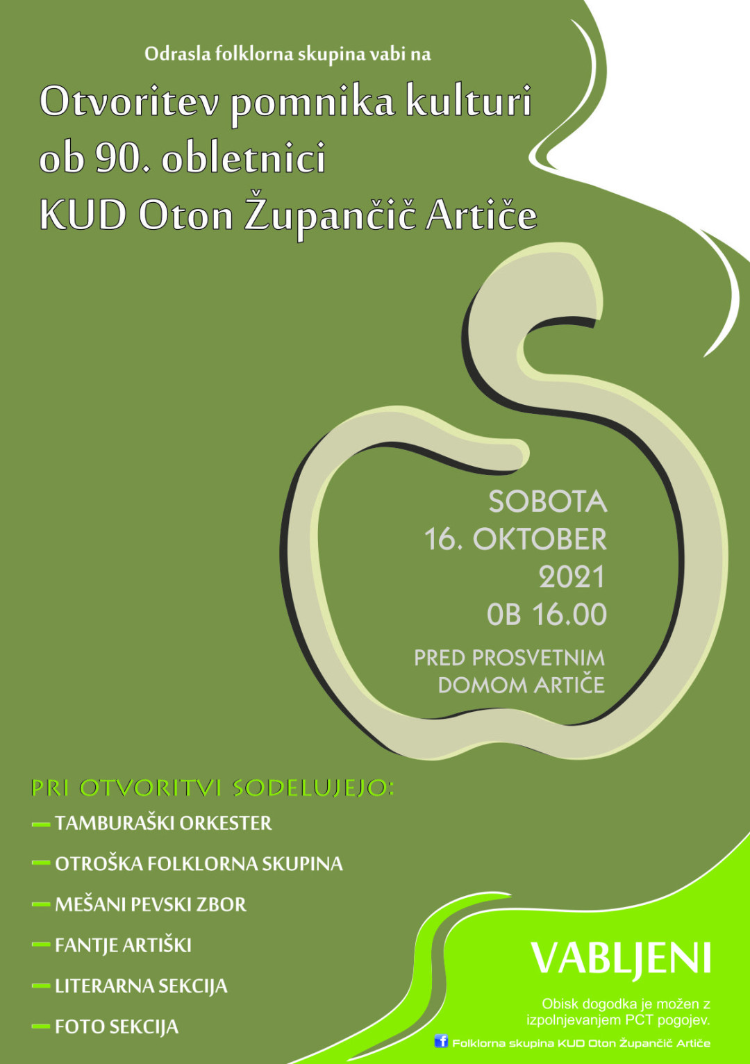 Otvoritev pomnika kulturi v Artičah