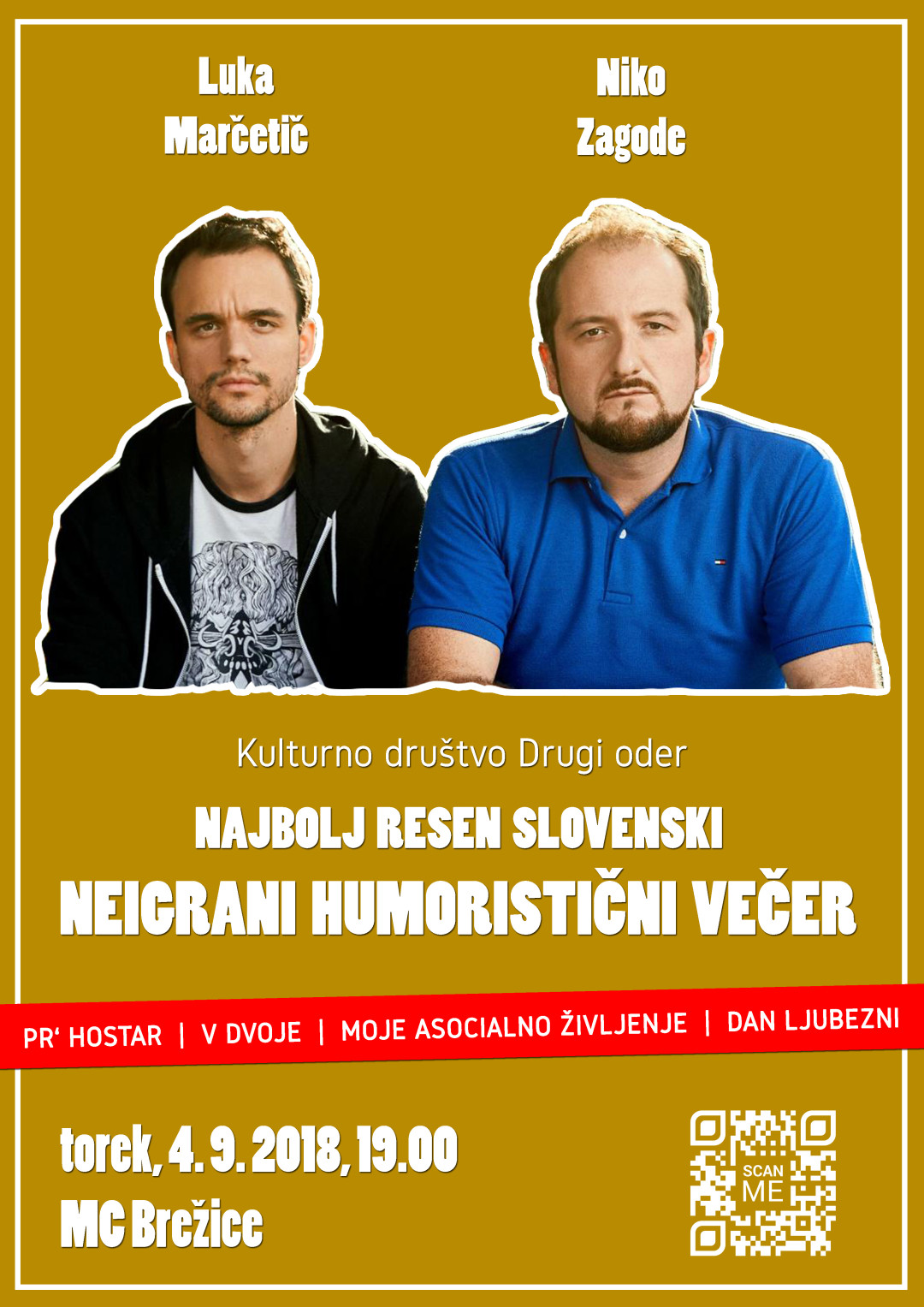 Pogovorni večer - Najbolj resen slovenski neigrani humoristični večer