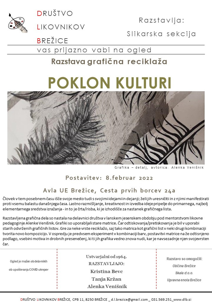 Poklon kultur - razstava