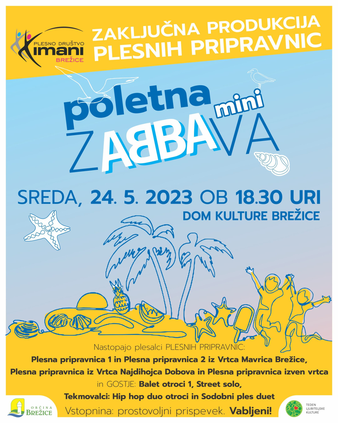 Poletna mini zABBAva - plesna produkcija