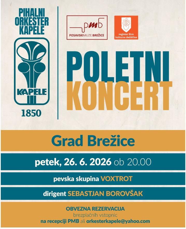 Poletni koncert Pihalnega orkestra Kapele