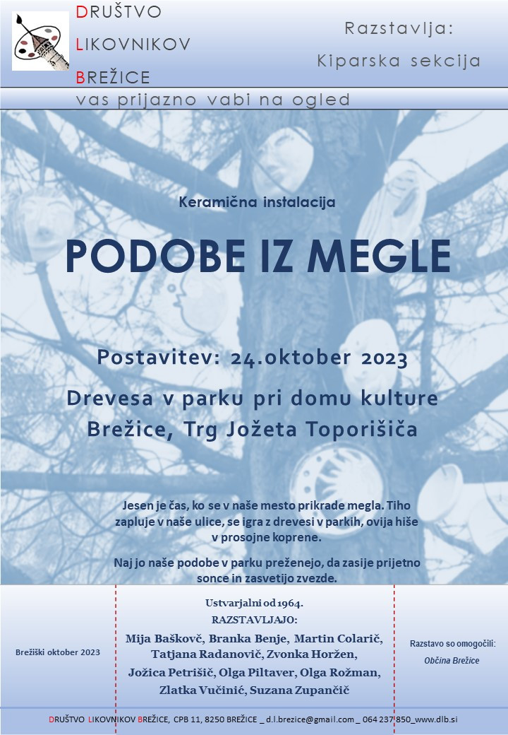 Postavitev skupne keramične instalacije Podobe iz megle