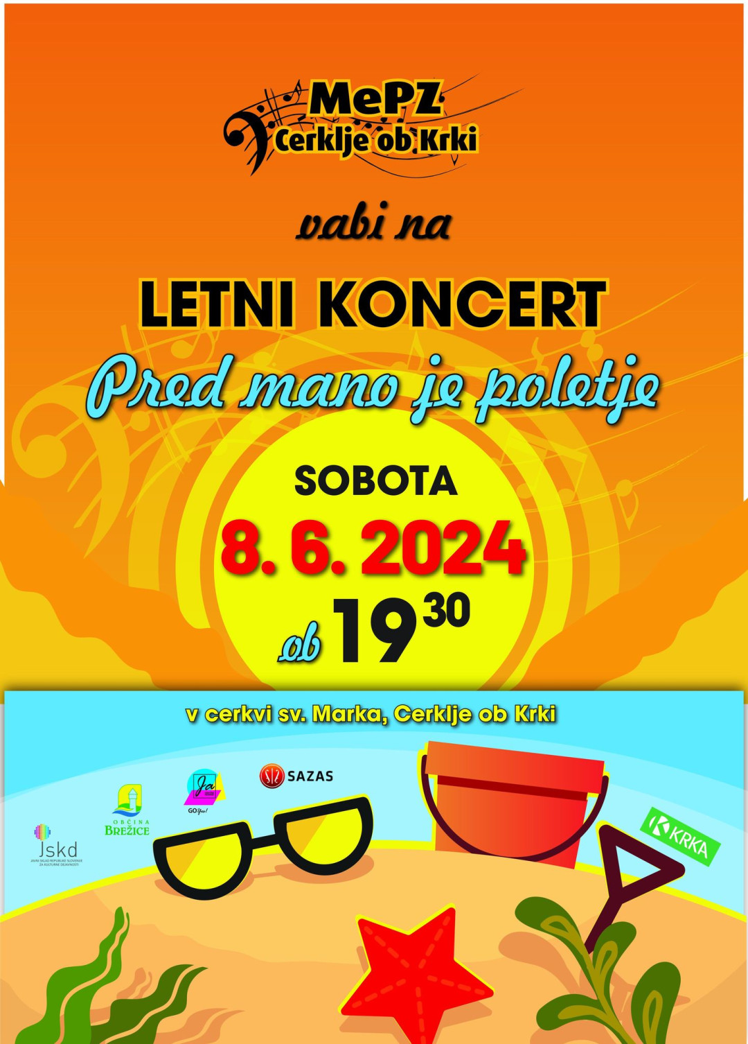 Pred mano je poletje - letni koncert MePZ Cerklje ob Krki