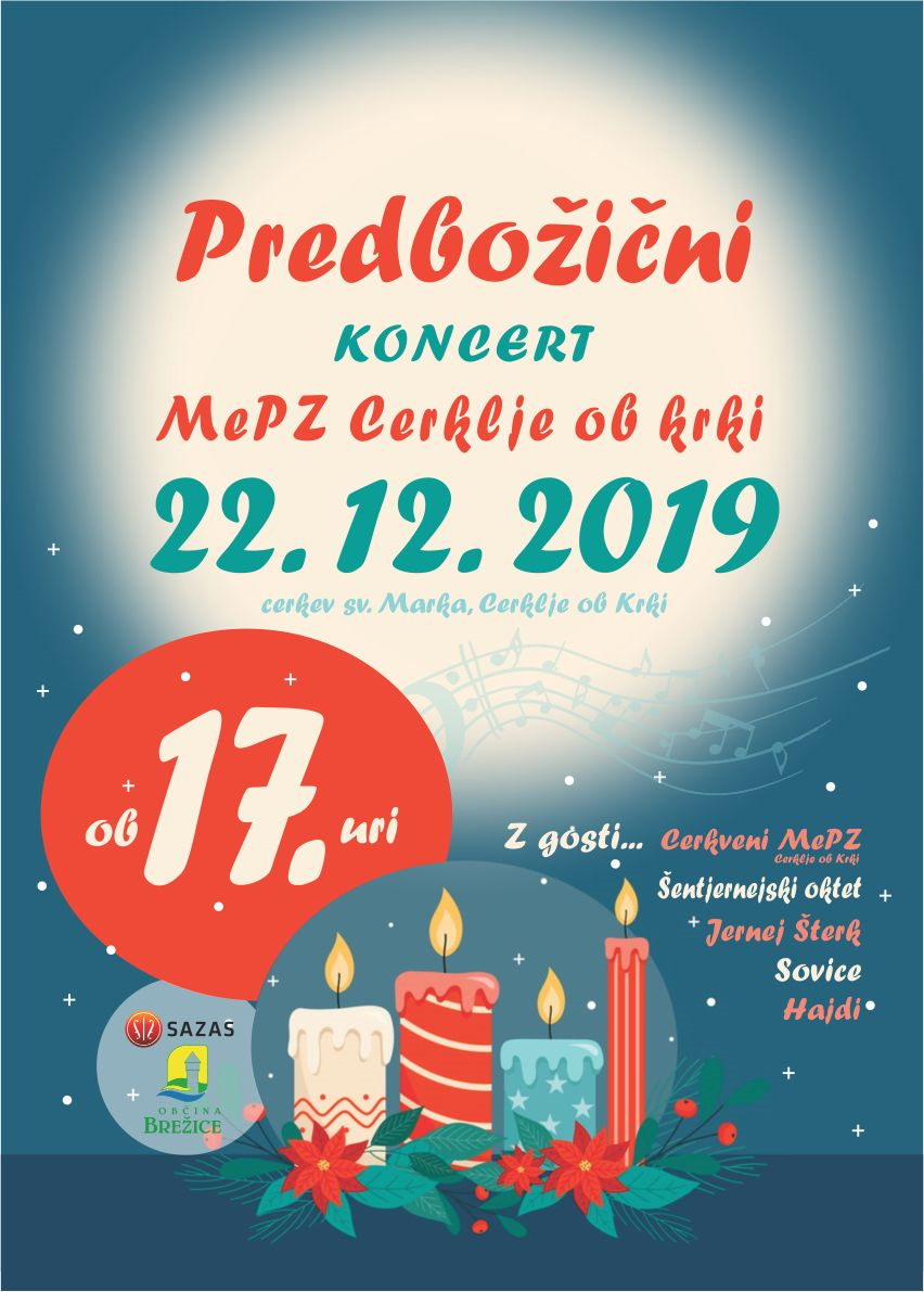 Predbožični koncert MePZ Cerklje ob Krki