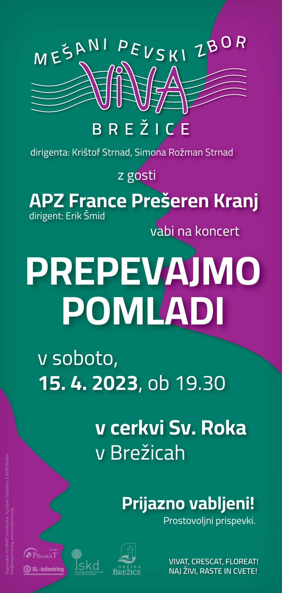 Prepevajmo pomladi - koncert MePZ Viva Brežice