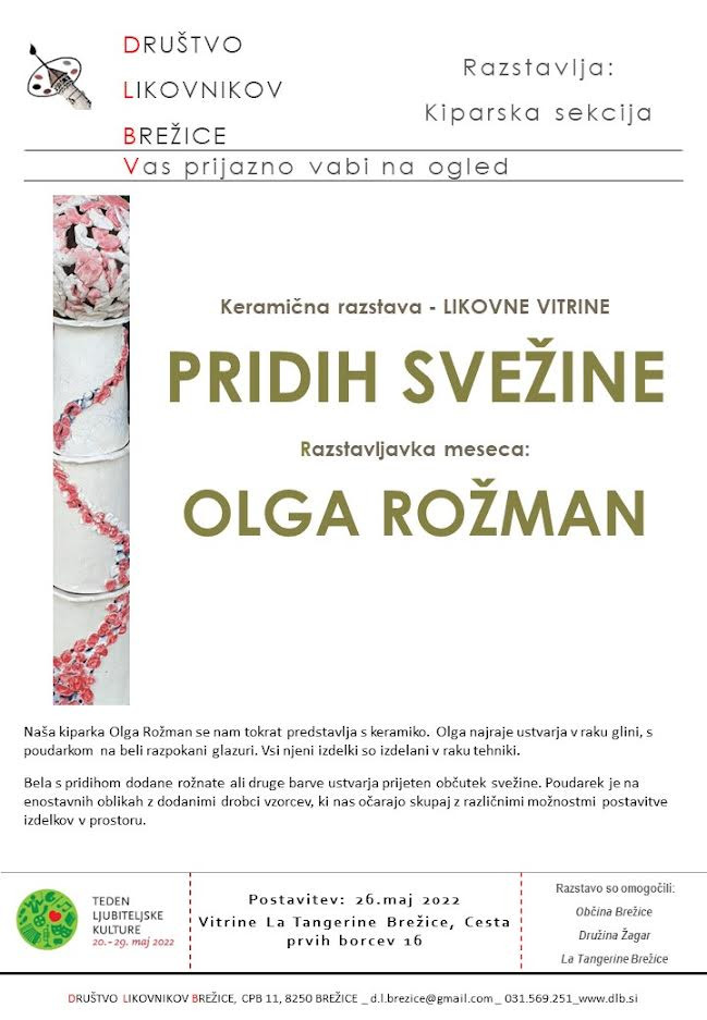 Pridih svežine - keramična razstava
