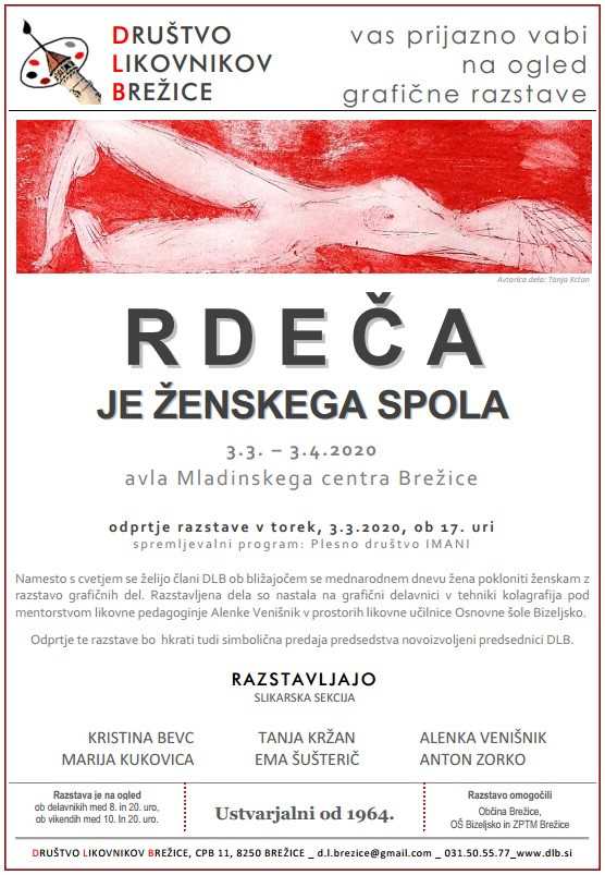 Razstava Rdeča je ženskega spola