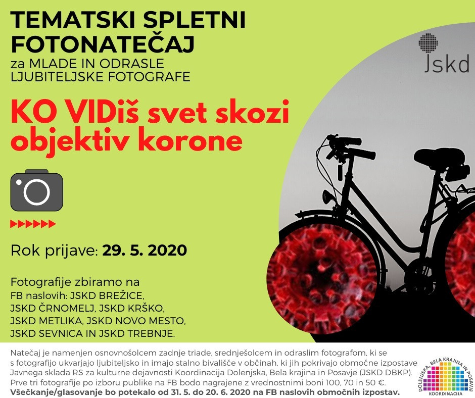 Regijski spletni fotonatečaj KO VIDiš svet skozi objektiv korone