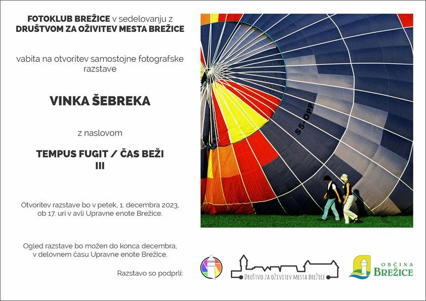 Samostojna razstava Vinka Šebreka