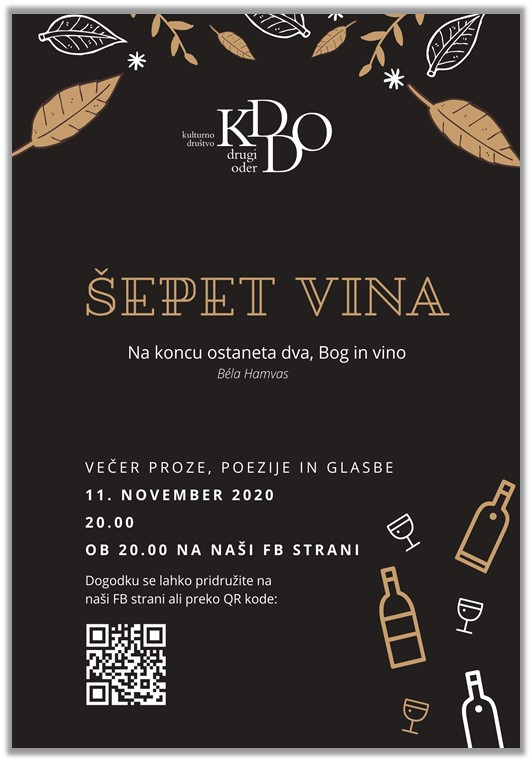 Šepet vina - večer proze, poezije in glasbe