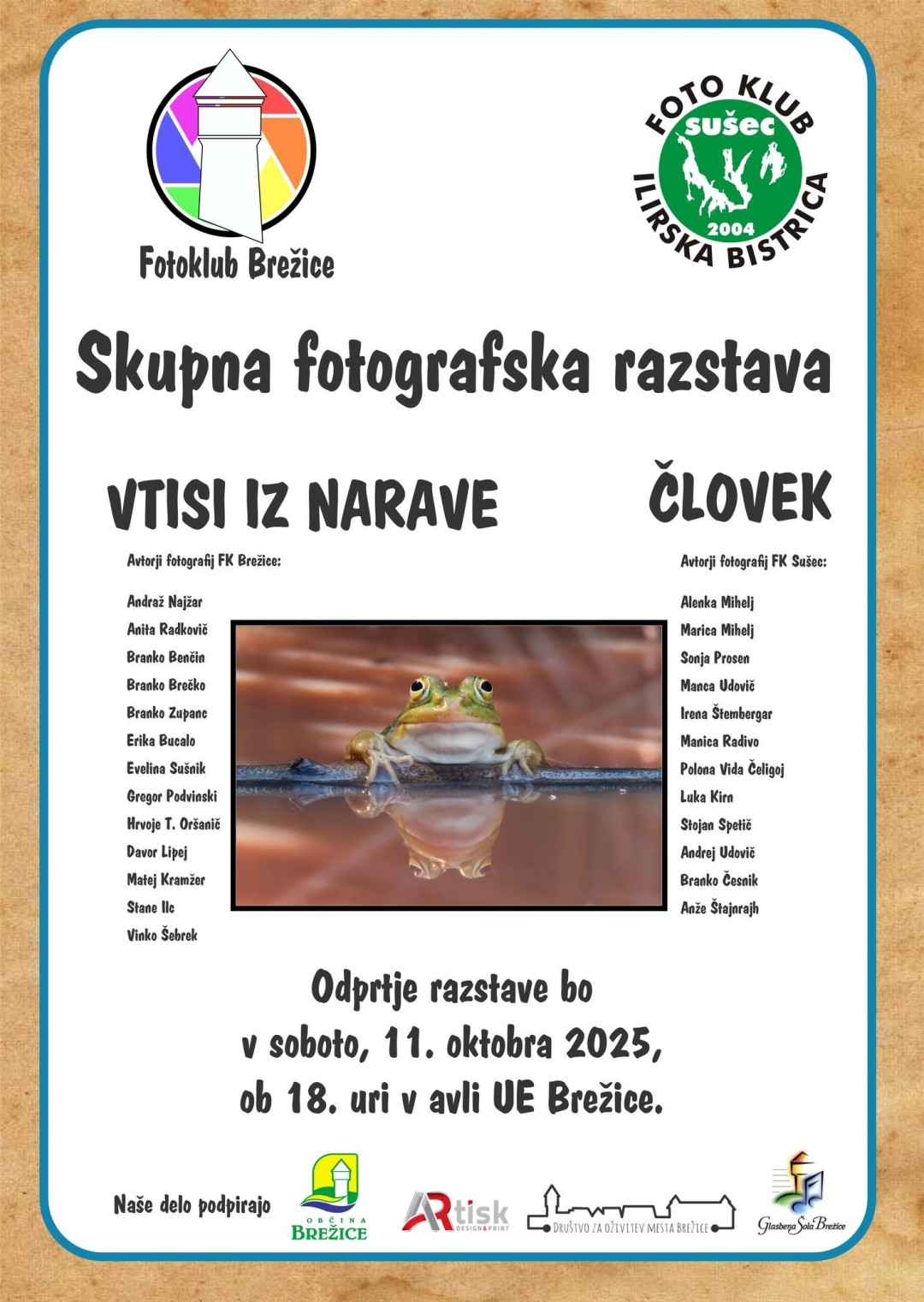 Skupna fotografska razstava - Vtisi iz narave - Človek