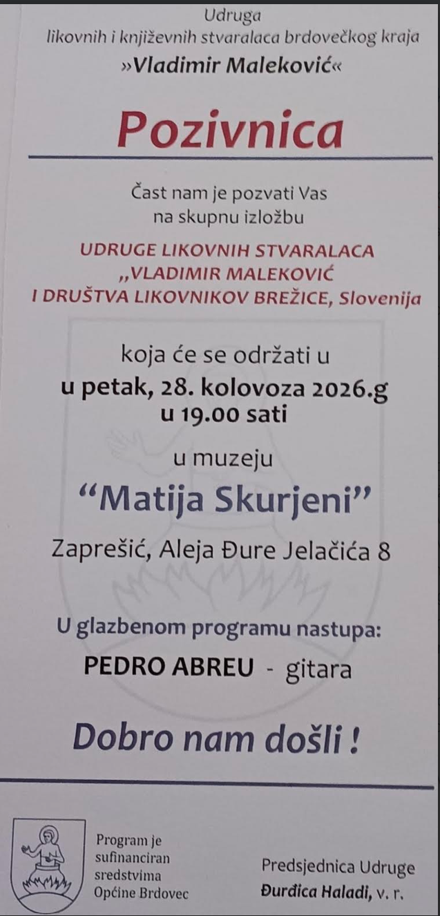 Skupna razstava v muzeju Matija Skurjeni v Zaprešiću