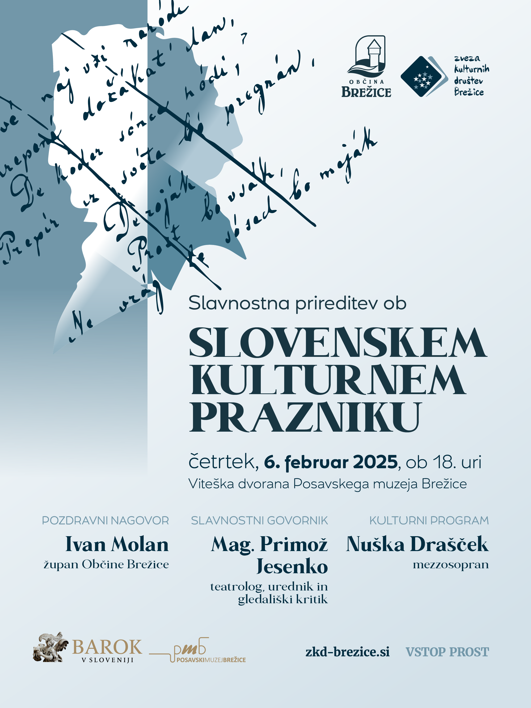 Slavnostna prireditev ob slovenskem kulturnem prazniku 2025