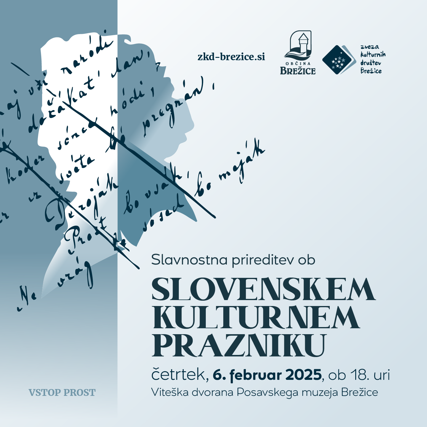 Slavnostna prireditev ob slovenskem kulturnem prazniku 2025