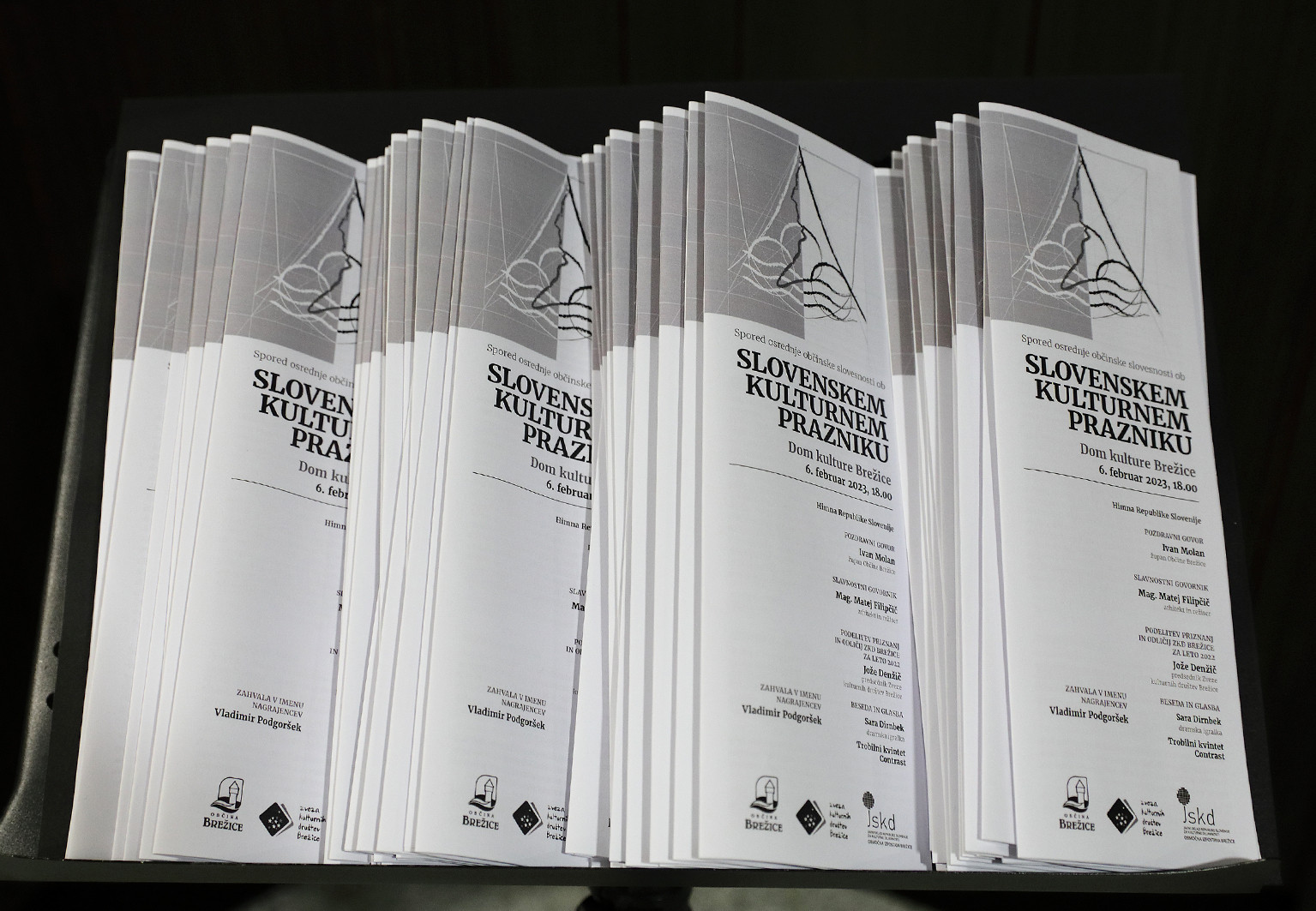 Slavnostna prireditev ob slovenskem kulturnem prazniku v Brežicah 6. 2. 2023