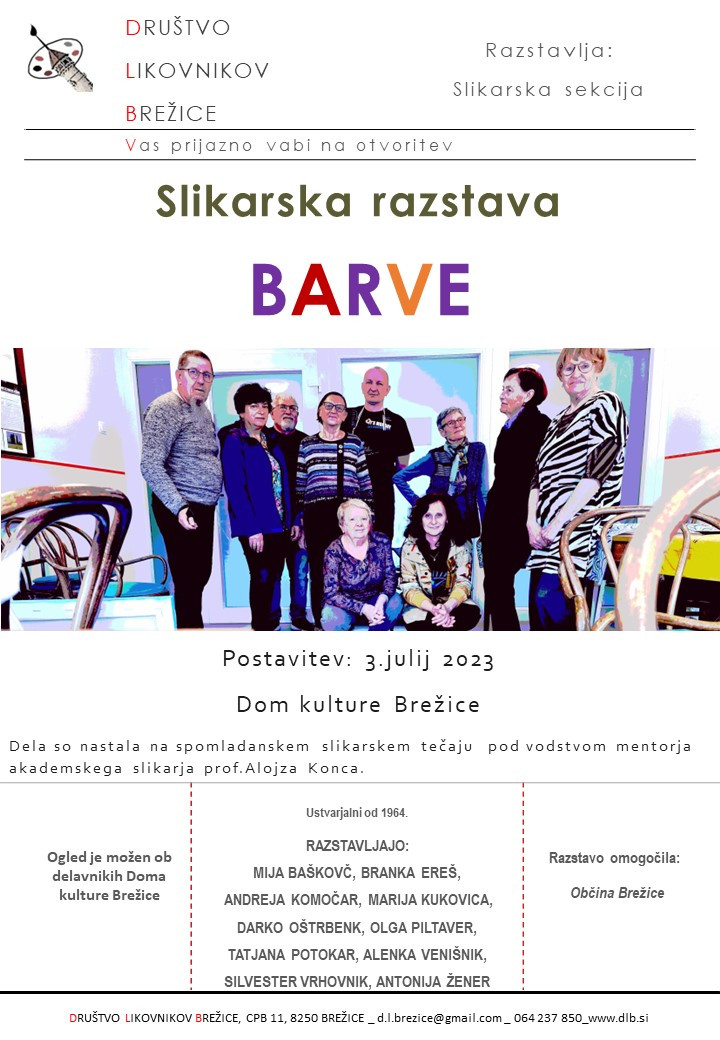 Slikarska razstava BARVE -
