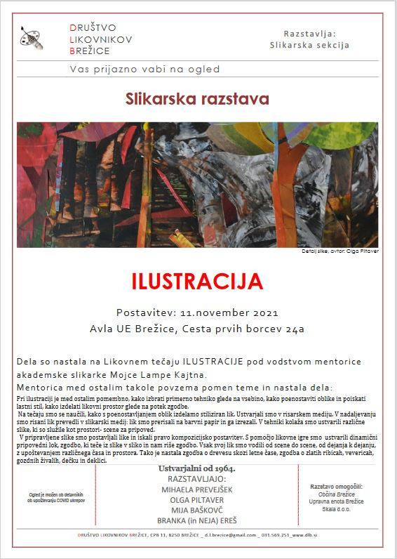 Slikarska razstava - Ilustracija