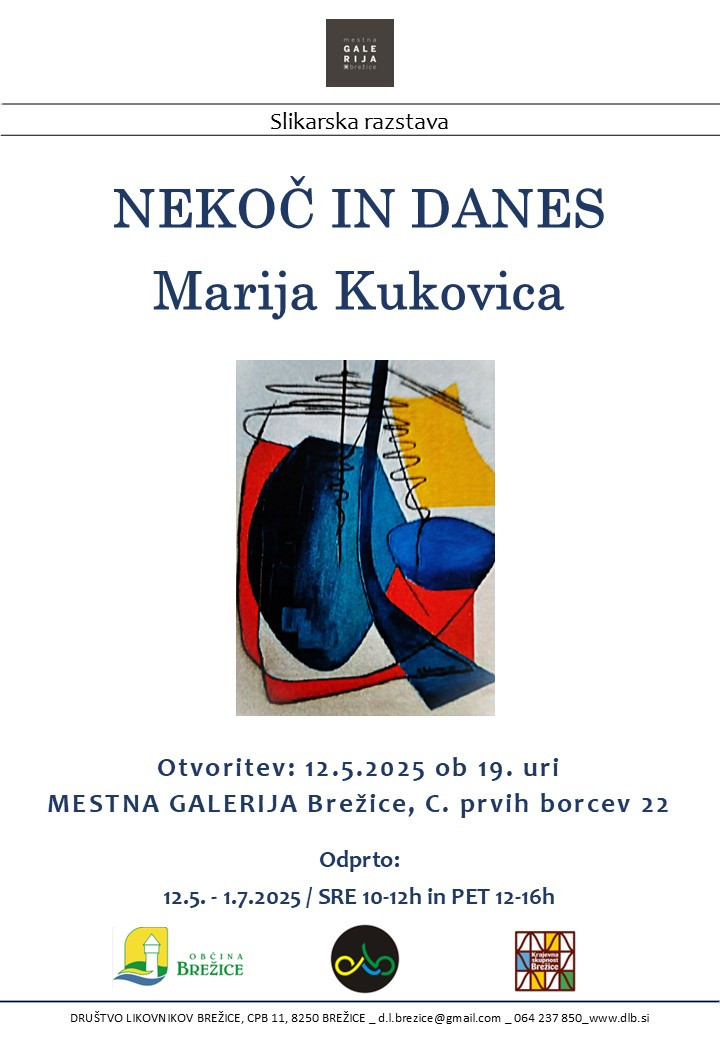 Slikarska razstava Marije Kukovica Nekoč in danes