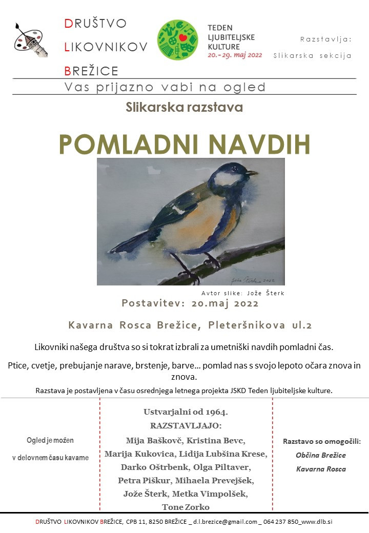 Slikarska razstava Pomladni navdih