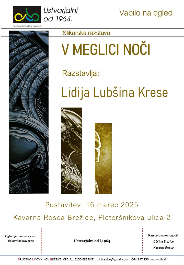 Slikarska razstava V Meglici noči