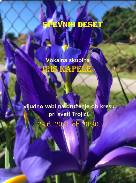 Spevnih deset - druženje ob kresu z Vokalno skupino Iris