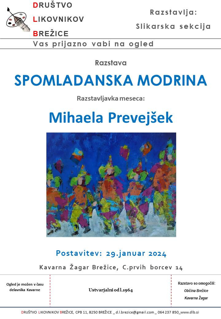 Spomladanska modrina - razstava