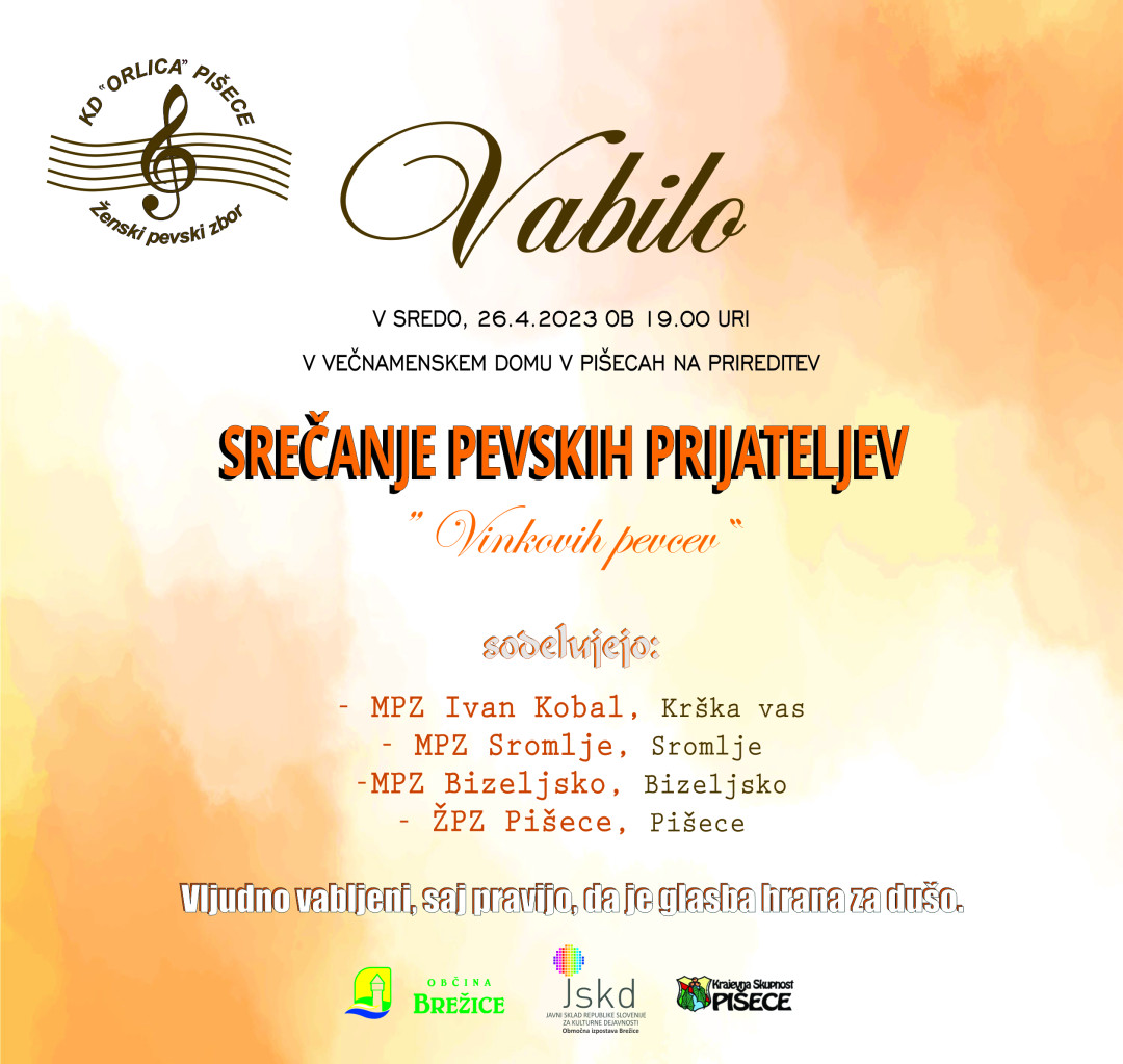 Srečanje pevskih prijateljev