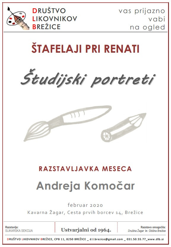 Štafelaji pri Renati - Študijski portreti