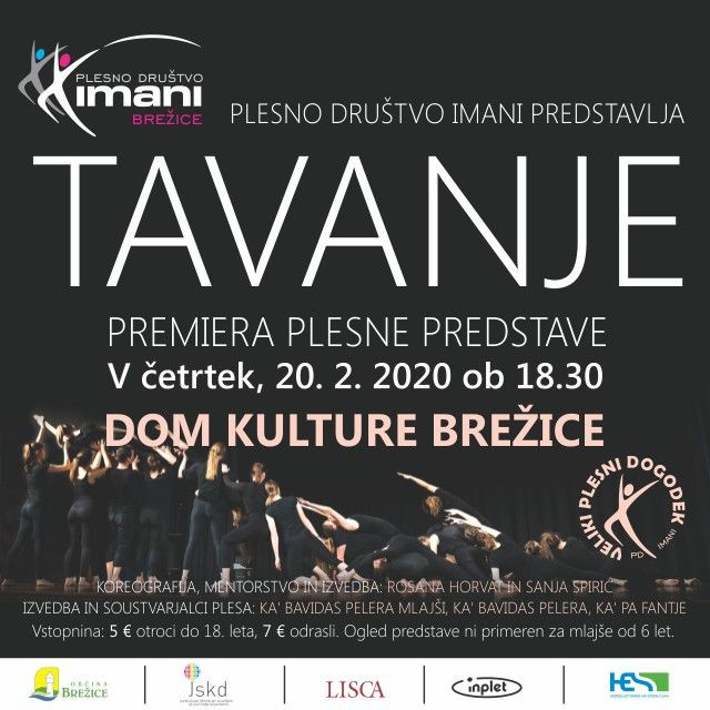 Tavanje - premiera plesne predstave