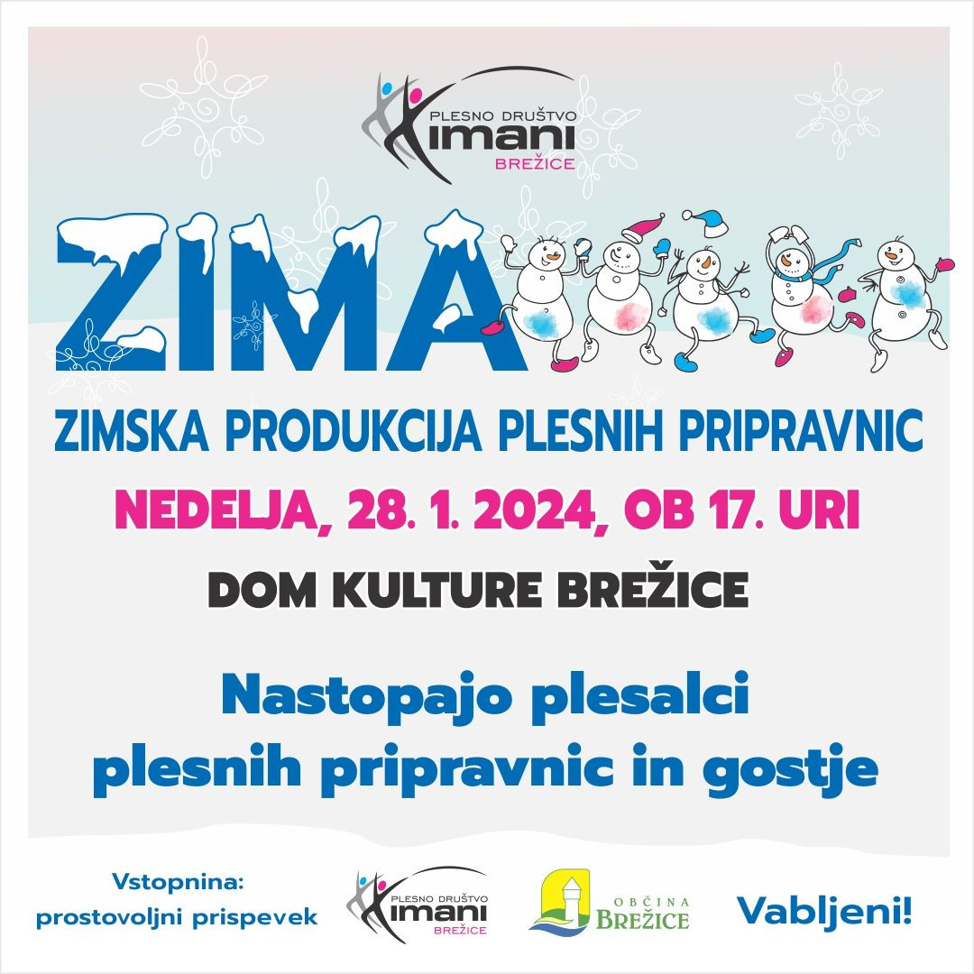 Zimska produkcija plesnih pripravnic