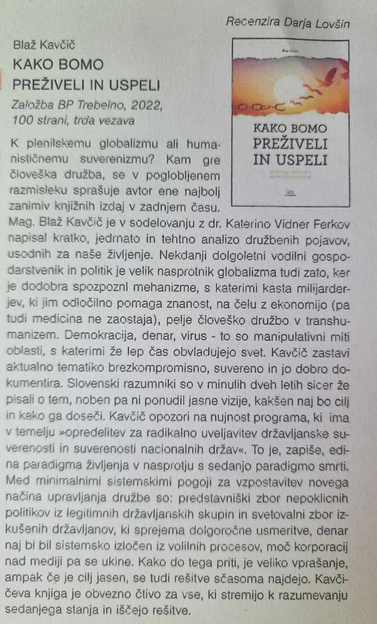 Kako bomo preživeli in uspeli