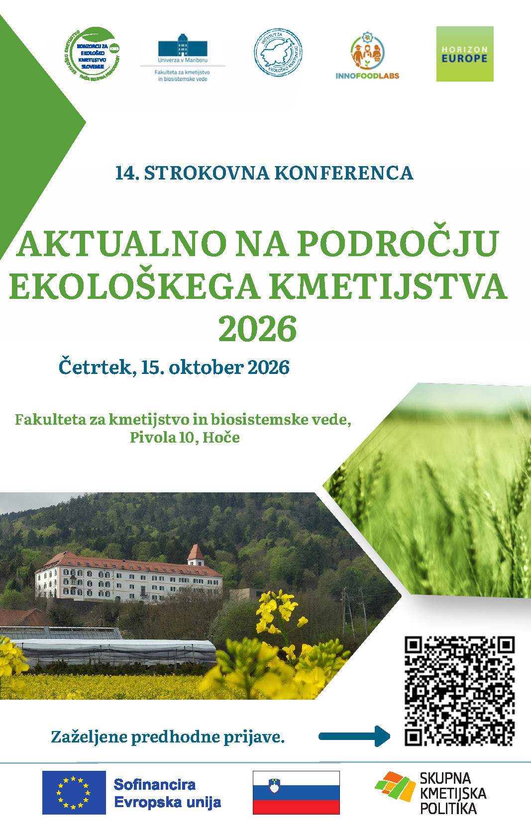 14. strokovna konferenca Aktualno na področju ekološkega kmetijstva 2026