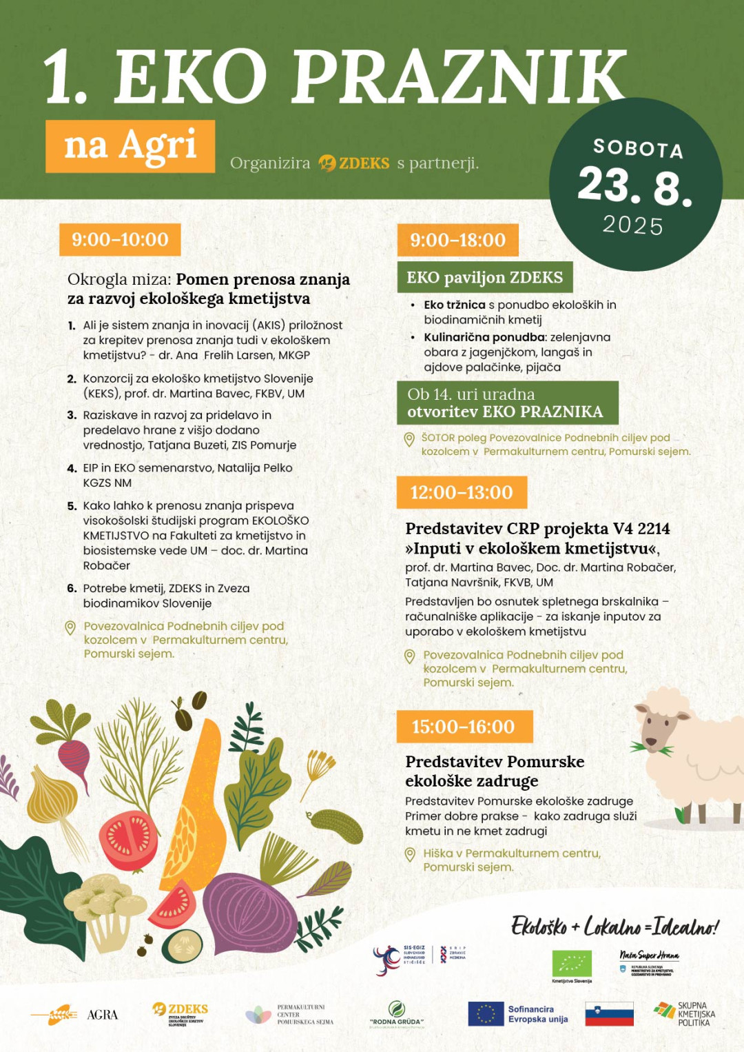 Vabljeni na 1. EKO PRAZNIK ZDEKS na sejmu AGRA 2025