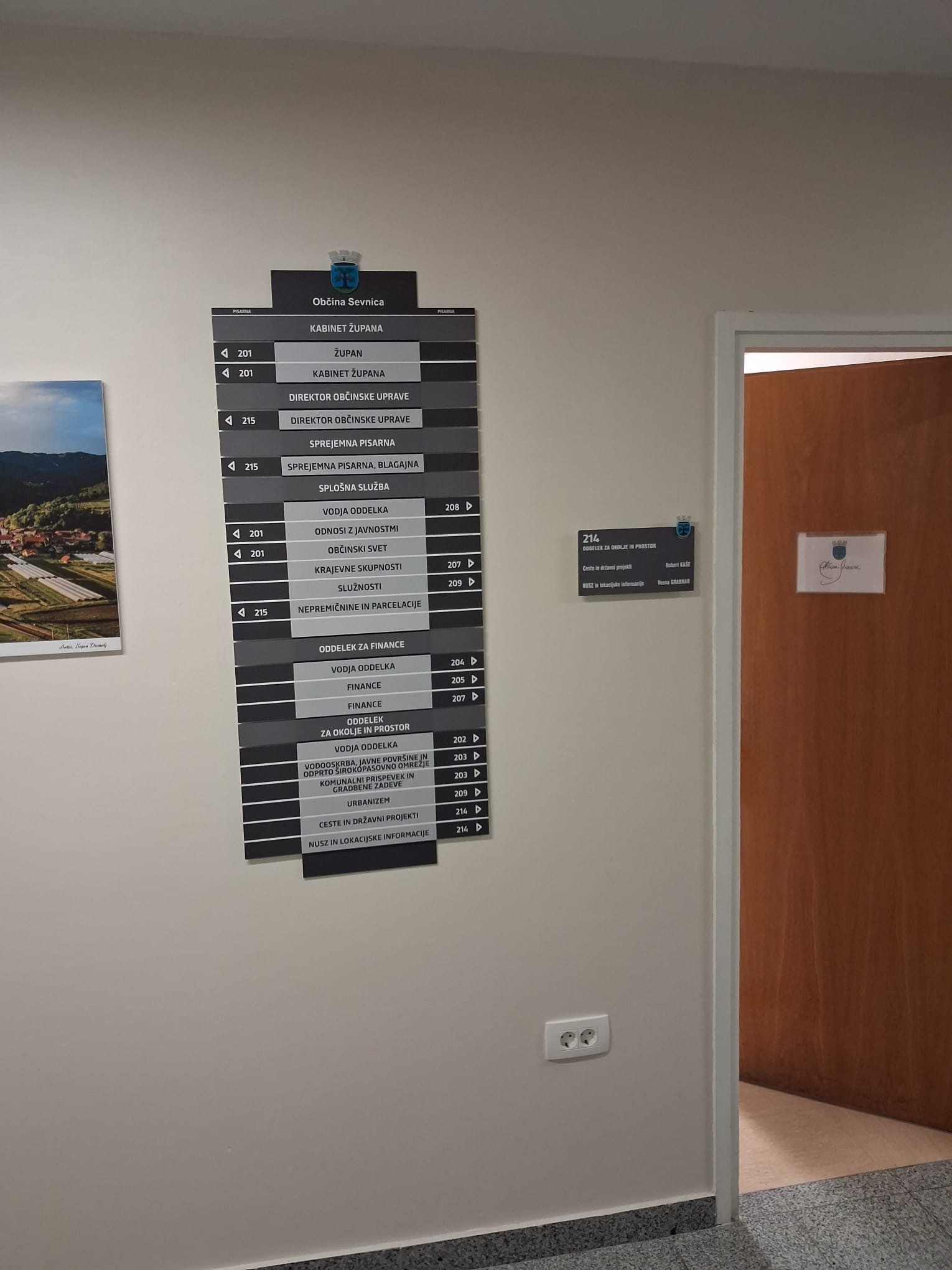 Notranje označitve Upravne enote Sevnica