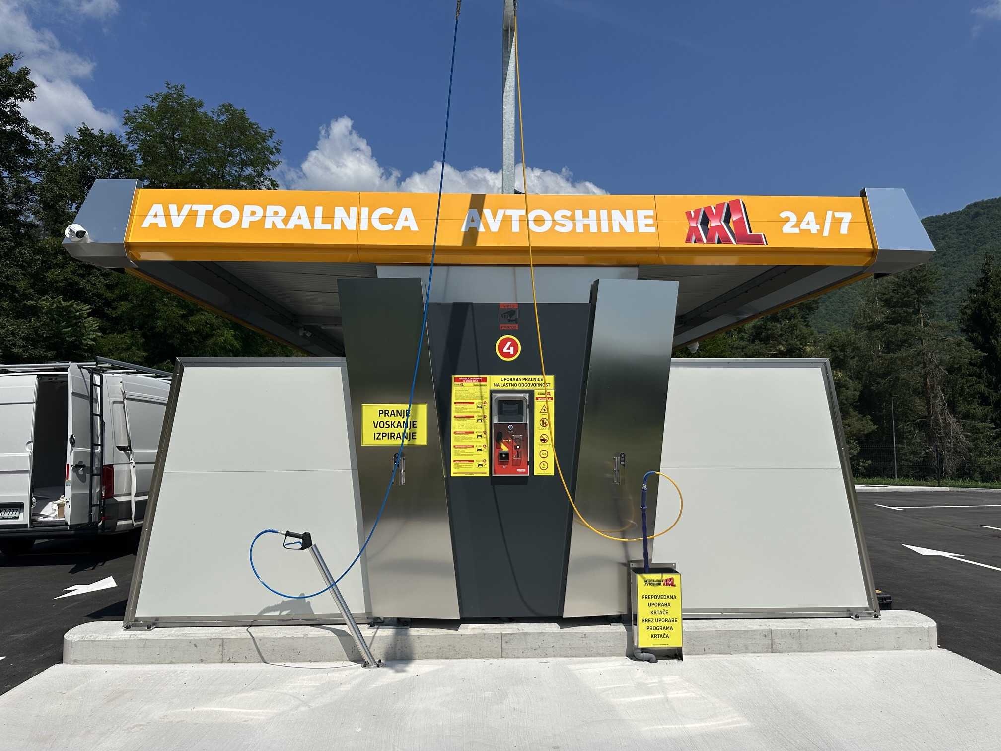 Označevanje avtopralnice Radeče